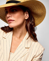 Cream Pinstripe Abassia Cropped Blazer