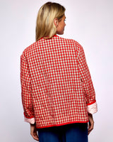 Red Gingham & Pink Alezia Reversable Jacket