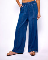 Navy-Blue-Satine-Wide-Leg-Chambray-Trousers
