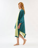 Teal Stripes & Stars Kimono