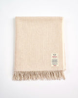 Cream Check Stella Cashmere Blend Throw