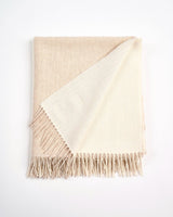 Cream Check Stella Cashmere Blend Throw