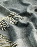 Grey Check Stella Cashmere Blend Throw