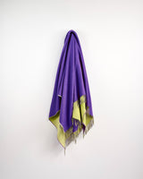 Limeburst Purple Stella Cashmere Blend Throw