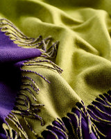 Limeburst Purple Stella Cashmere Blend Throw