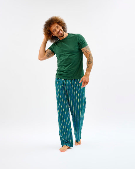 Teal-Stripes-Stars-Mens-Cotton-Bottoms