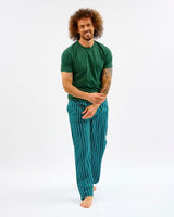 Teal-Stripes-Stars-Mens-Cotton-Bottoms