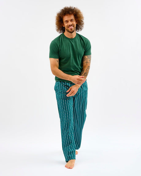 Teal-Stripes-Stars-Mens-Cotton-Bottoms