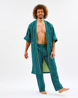 Teal Stripes & Stars Men's Cotton Bottoms