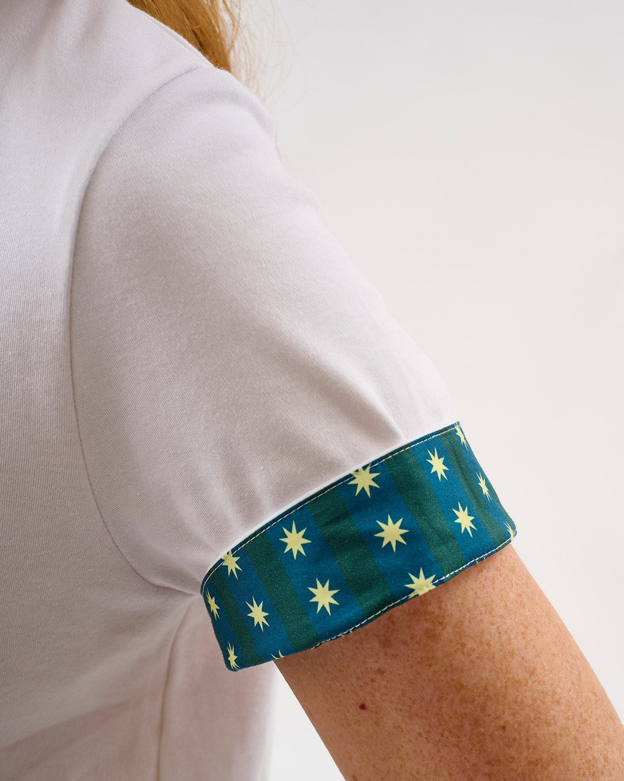 Teal-Stripes-Stars-White-Cotton-T-Shirt