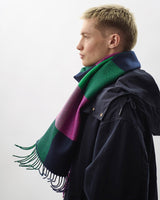 Green & Pink Two Tails Of Merino Scarf