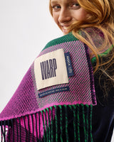 Green & Pink Two Tails Of Merino Scarf