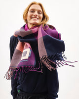 Neon Plaid Two Tails Of Merino Scarf