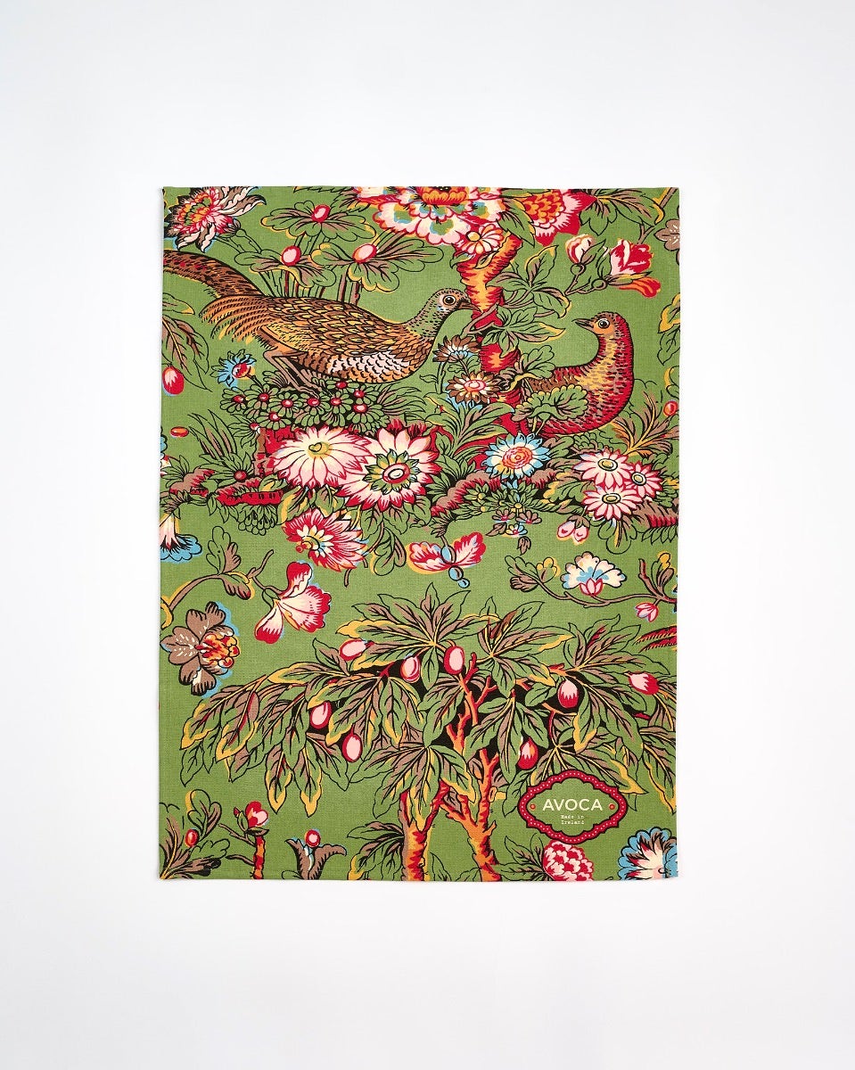 Aviary Garden 100% Cotton Tea Towel