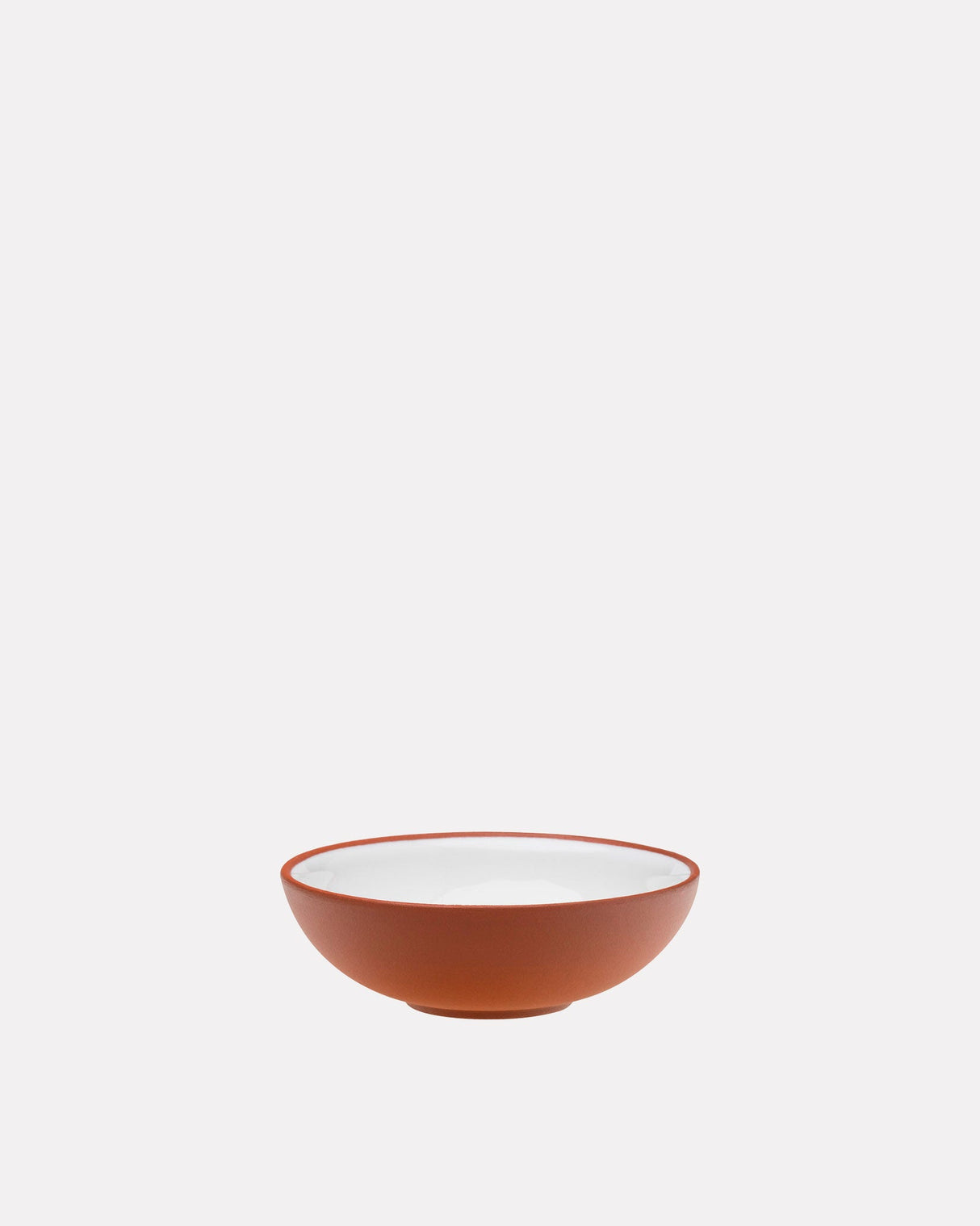 Earth-Red-Clay-White-Glaze-12.5cm-Bowl