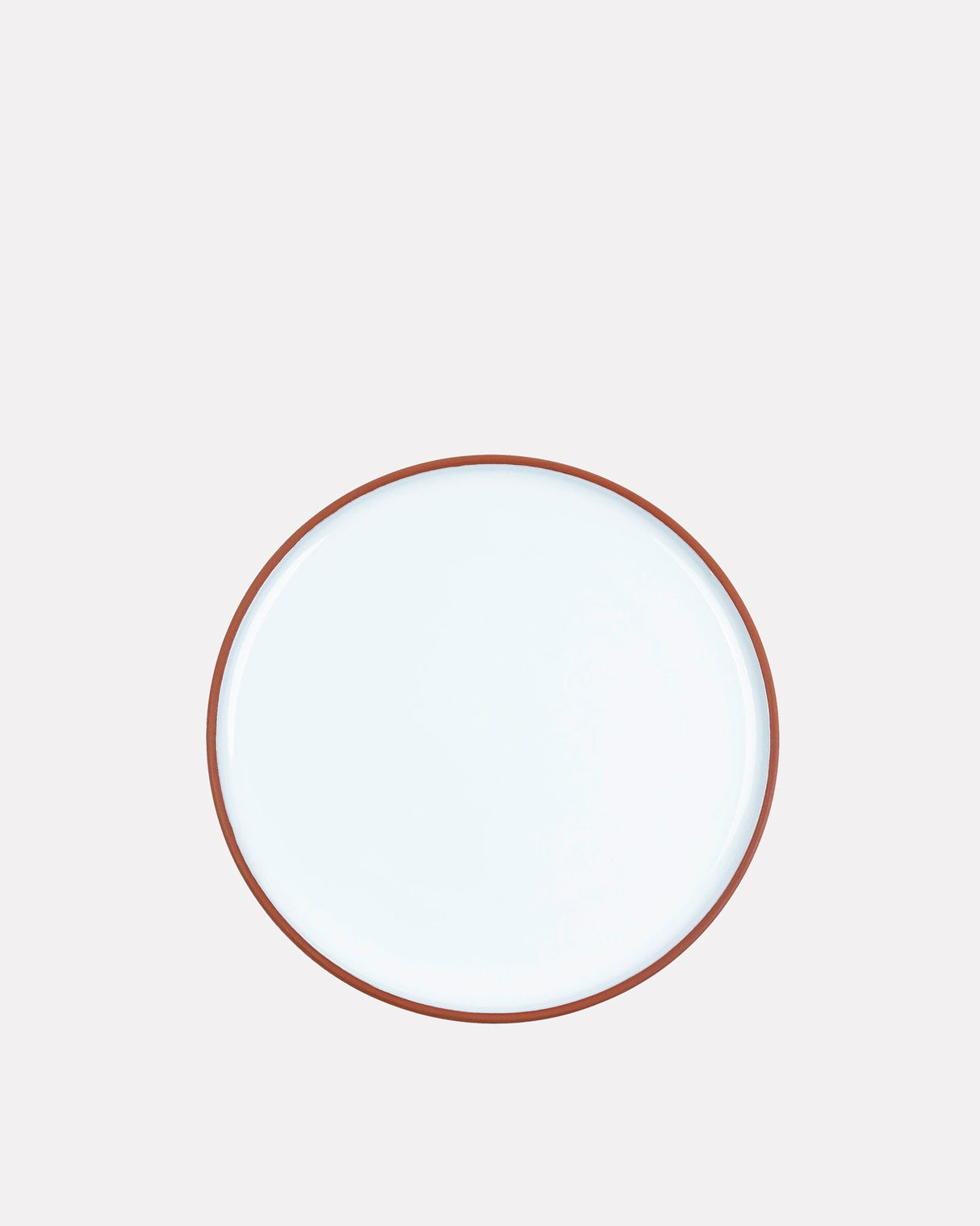 Earth-Red-Clay-White-Glaze-Medium-22cm-Plate