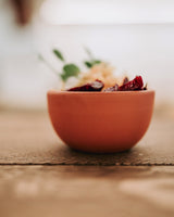Earth Red Clay & White Glaze Dip Bowls - Set of 4