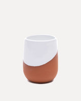 Earth Red Clay & White Glaze Mug