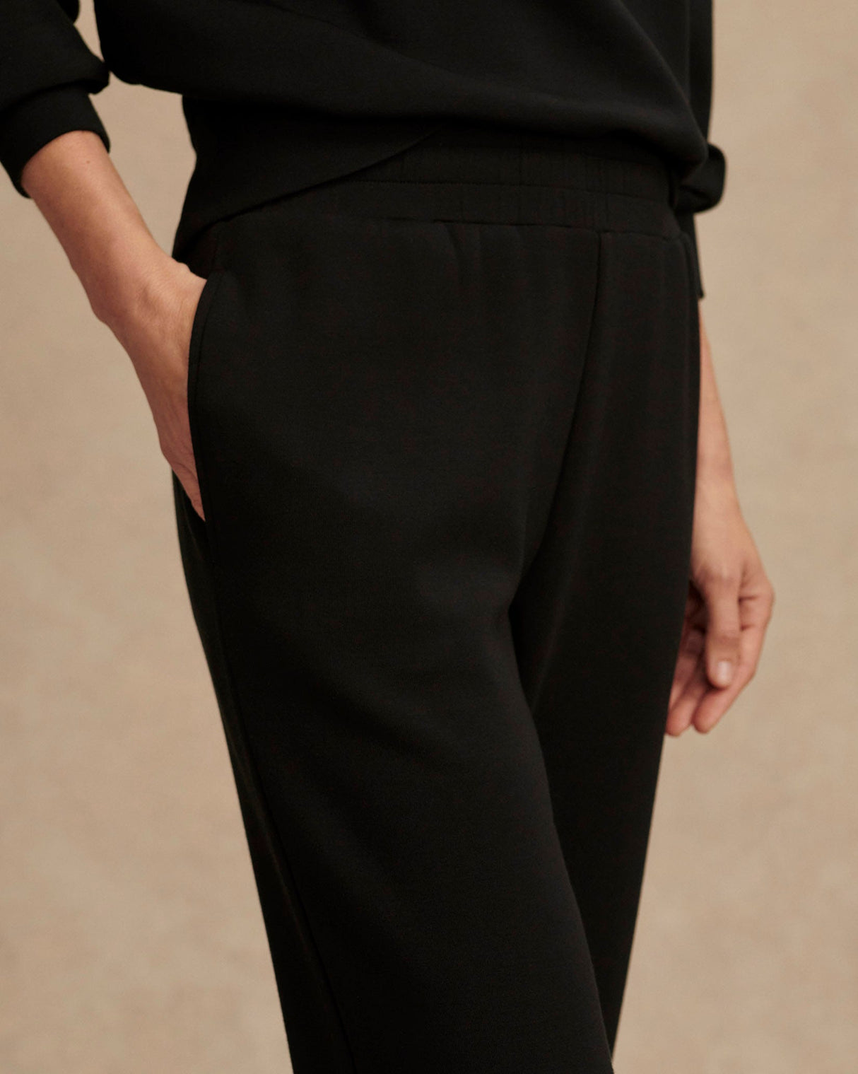 Black Slim Cuff Joggers