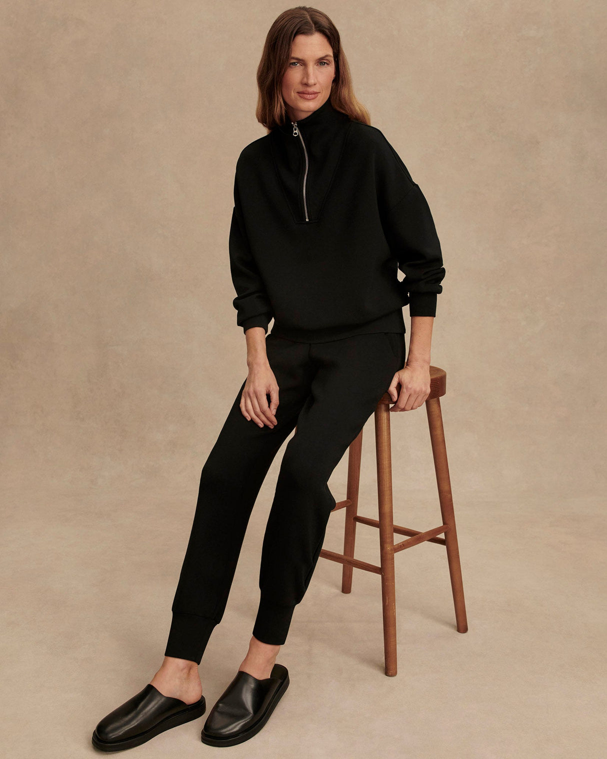 Black Slim Cuff Joggers