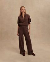 Coffee-Bean-Marl-Wide-Leg-Trousers