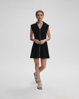 Black-Rebecca-Zip-Through-Dress