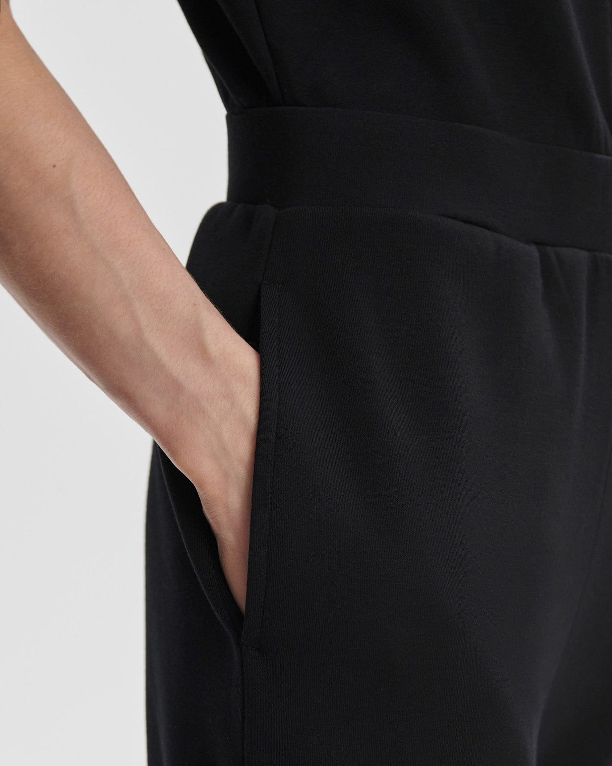 Black Alina Wide Leg Jumpsuit