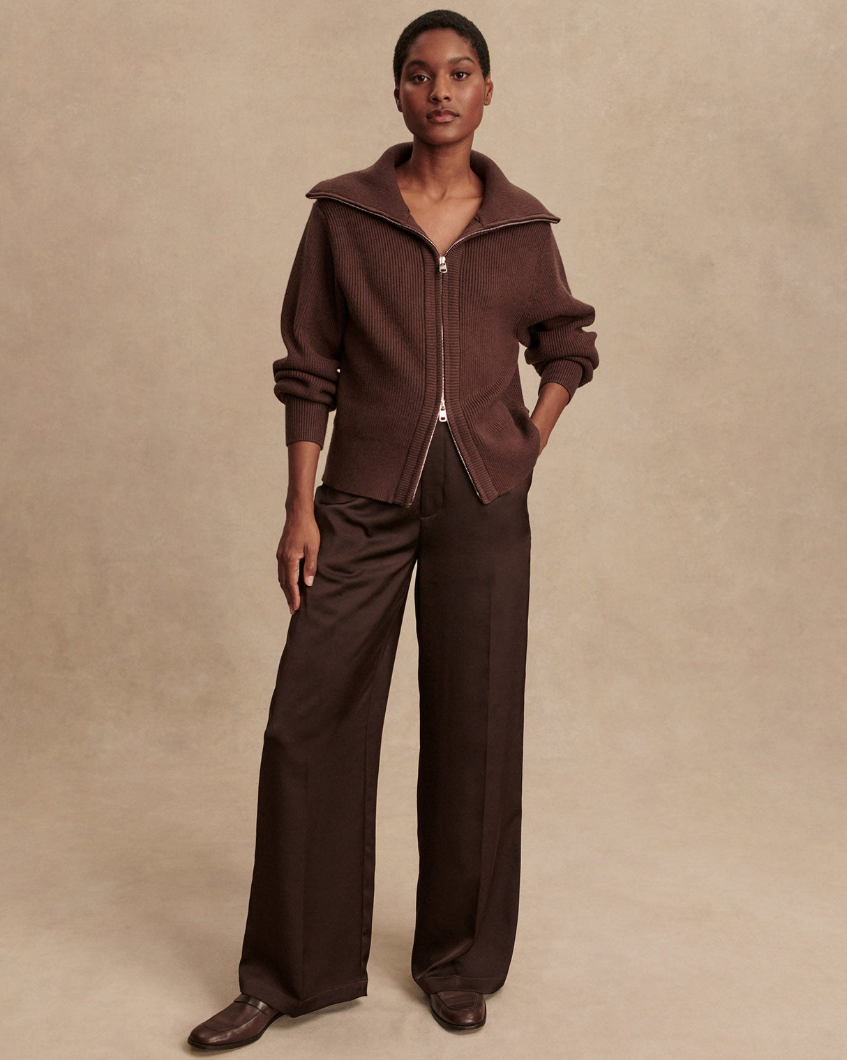 Coffee Bean Enrico Knit Jacket