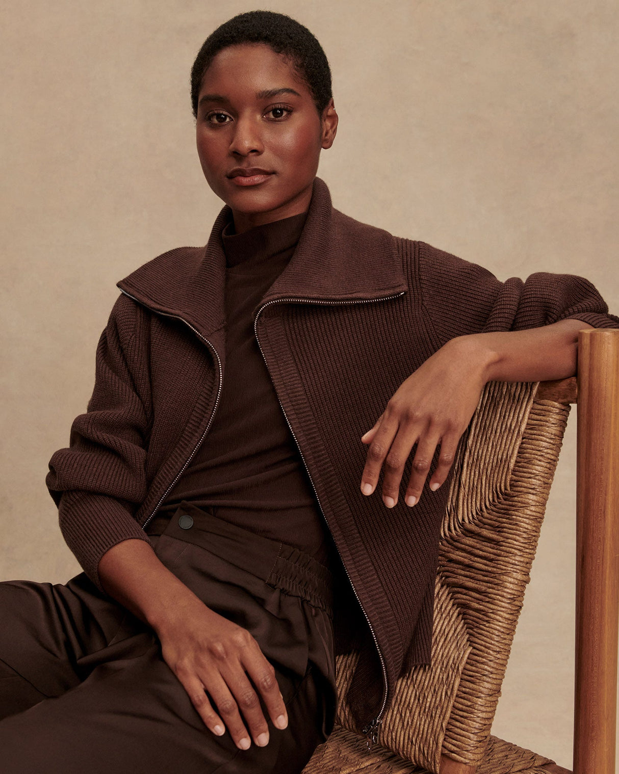 Coffee Bean Enrico Knit Jacket