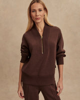 Coffee-Bean-Marl-Sally-Half-Zip-Sweatshirt
