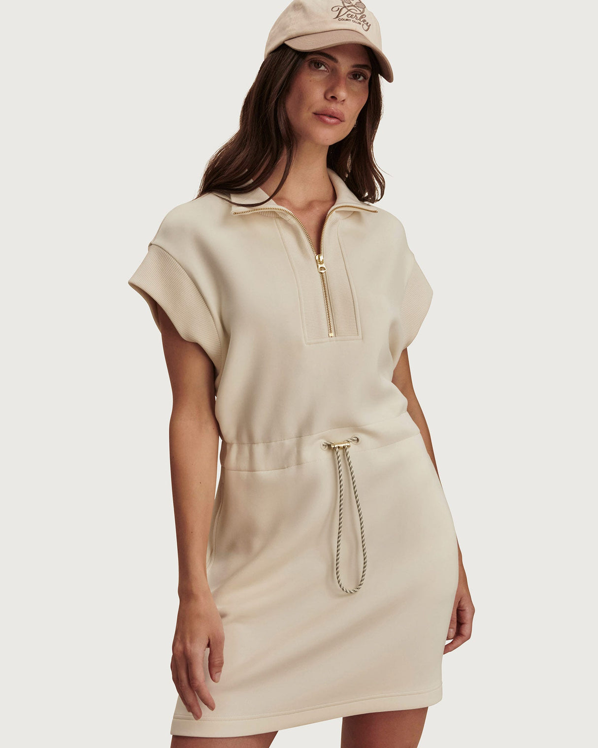 Pristine Avaya Half Zip Mini Dress