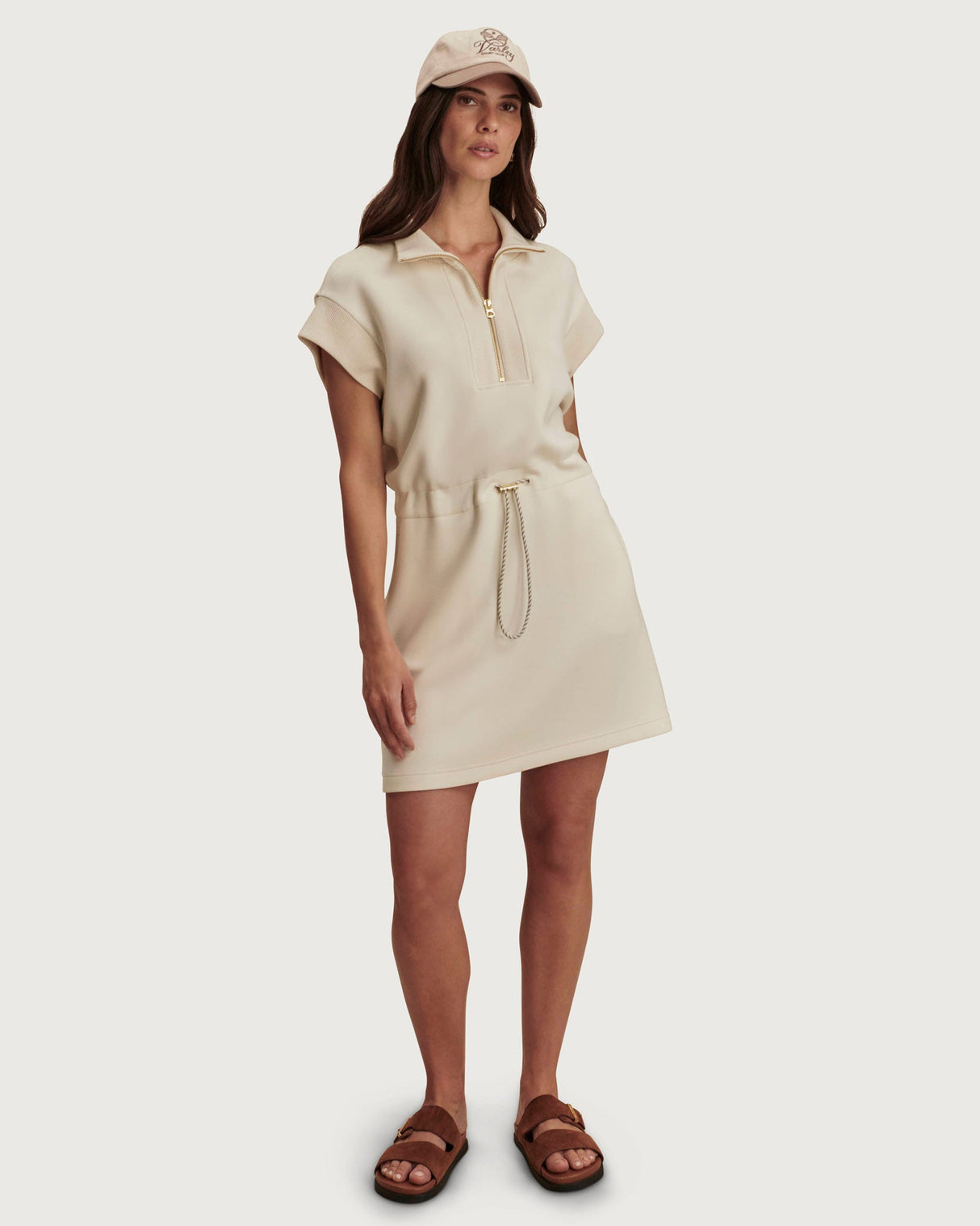 Pristine Avaya Half Zip Mini Dress