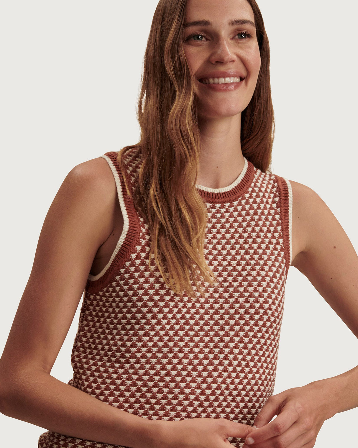 Maple Jenson Cotton Stitch Knit Tank Top