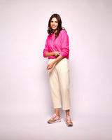 Fluorescent Rose Vitow Cardigan