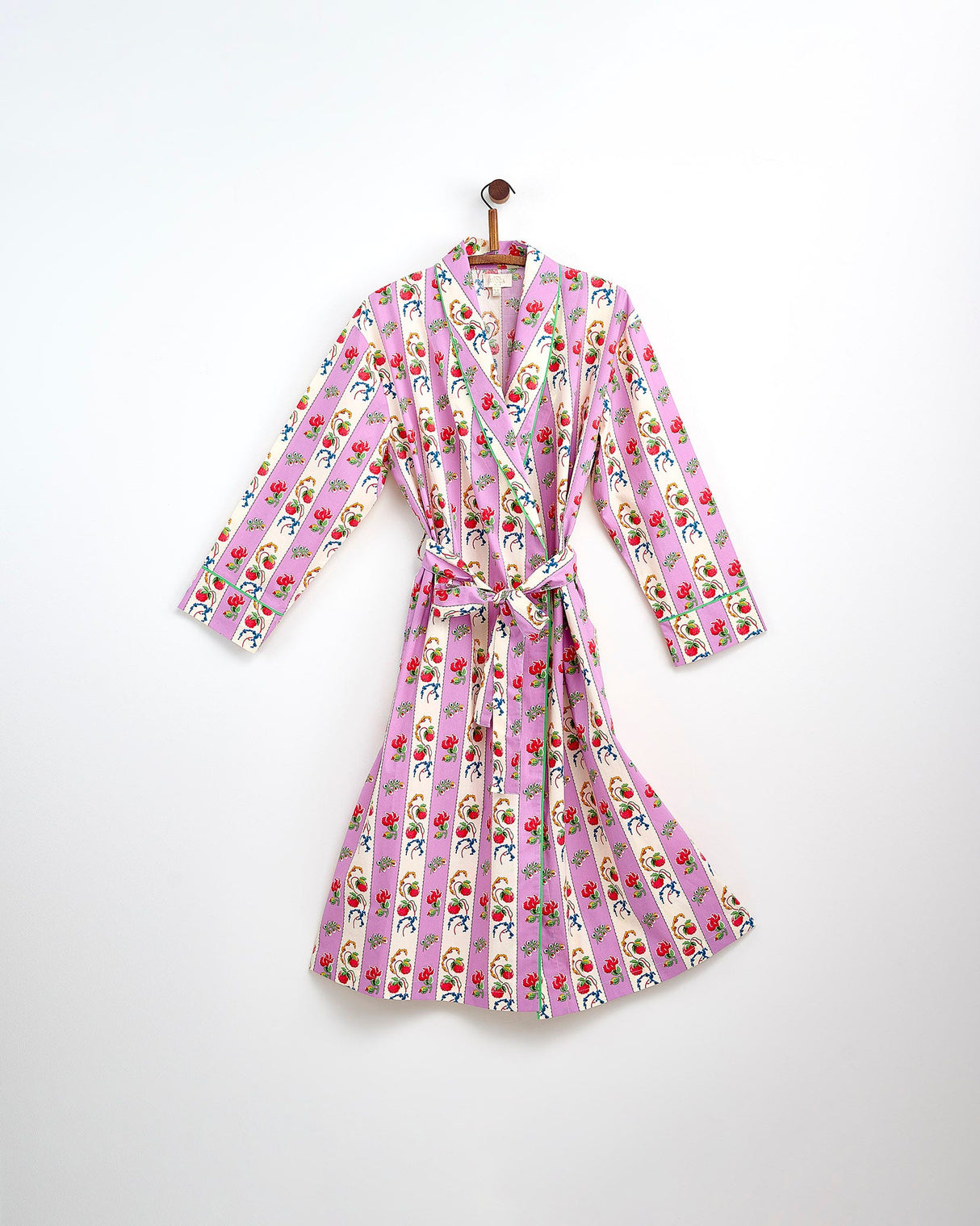 Violet-Stripe-Cotton-Dressing-Gown