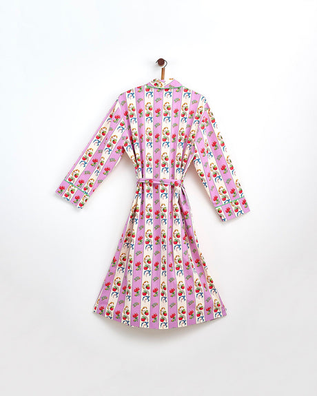 Violet-Stripe-Cotton-Dressing-Gown