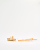 Beechwood & Natural Bristle Detachable Handle Wet or Dry Body Brush