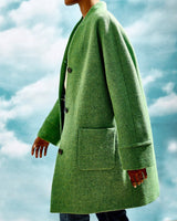 Mist Oak Donegal Wool Coat