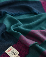 Teal-Diamond-Divide-Worsted-Wool-Wrap