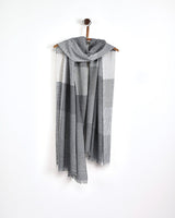 Grey Greystones Worsted Wool Wrap