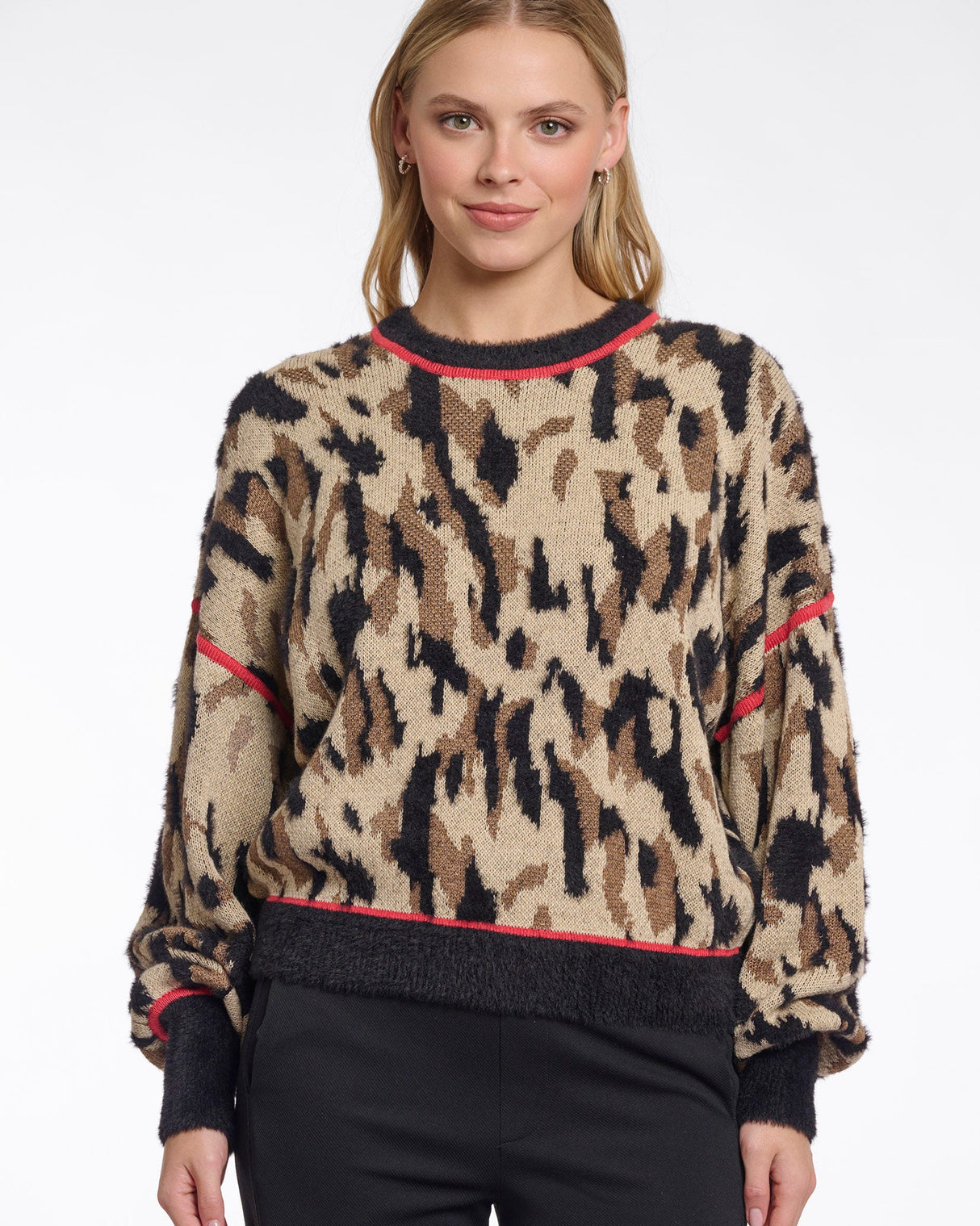 Taupe-Leopard-Wren-Crewneck-Jumper