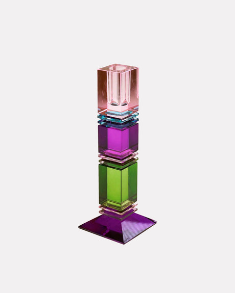 Pink-Purple-Grey-Sqaure-Taper-Candle-Holder