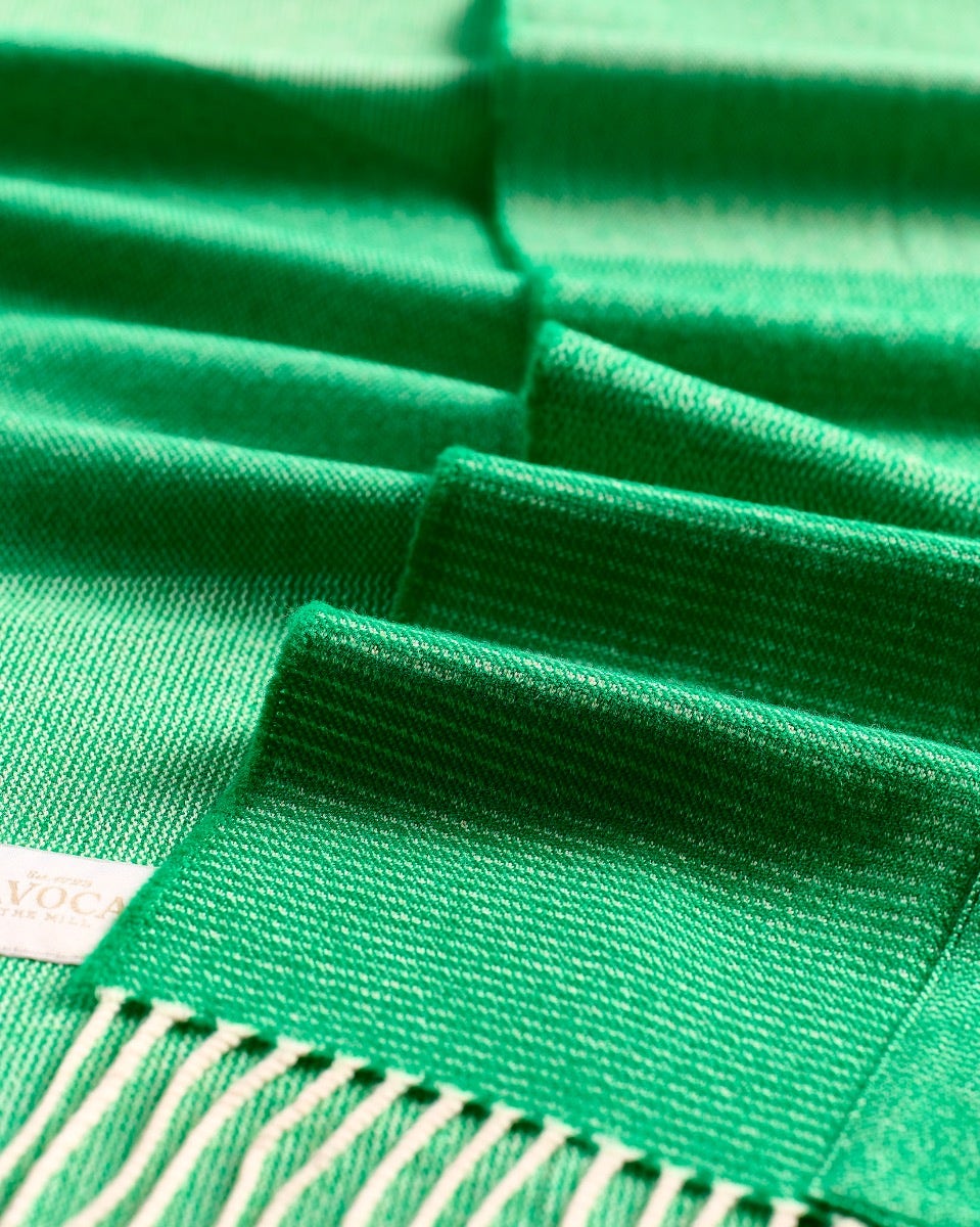 Emerald Weaver's Embrace Merino Pocket Wrap