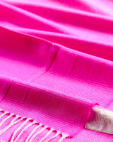 Neon Pink Weaver's Embrace Merino Pocket Wrap