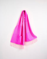 Neon Pink Weaver's Embrace Merino Pocket Wrap