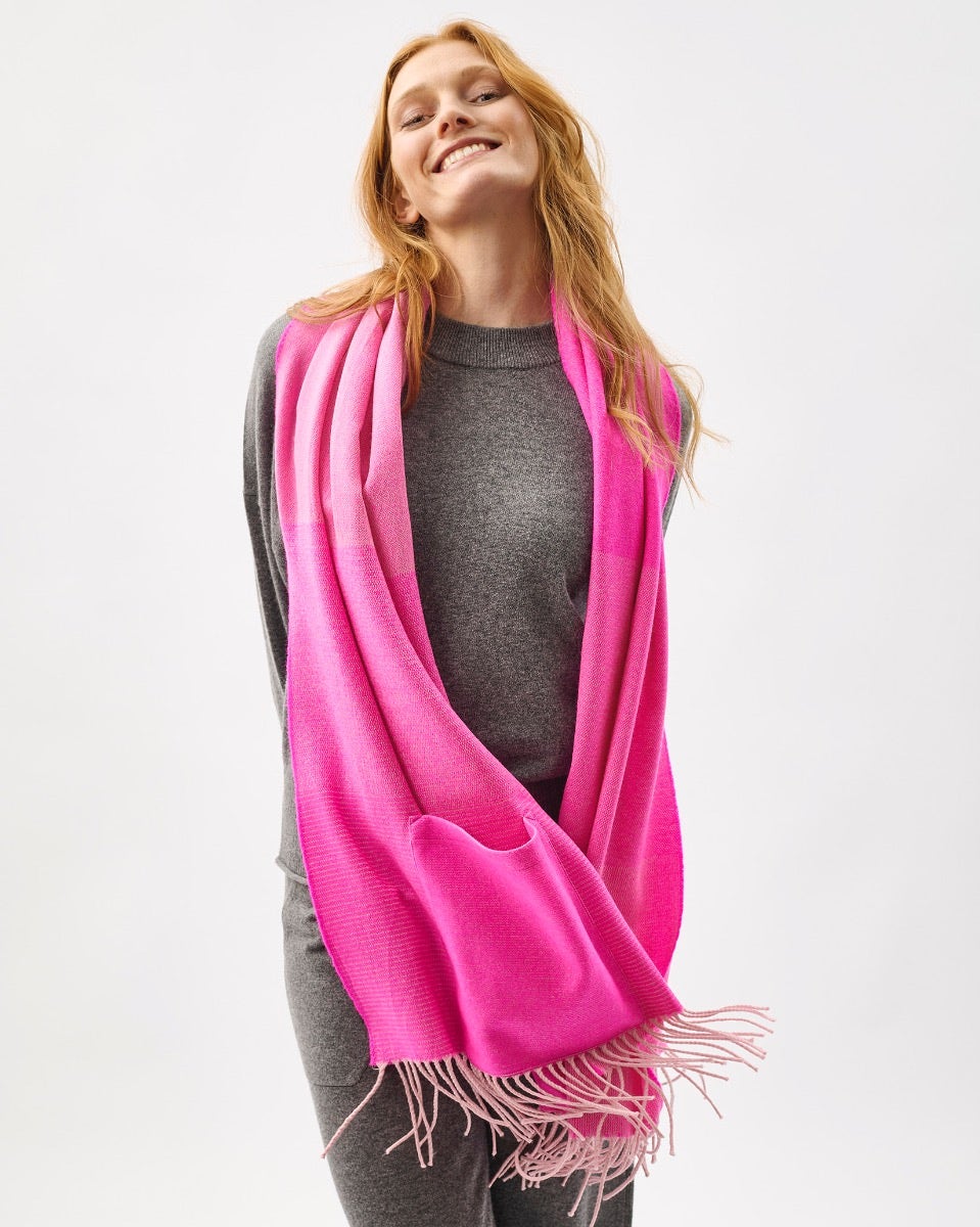 Neon-Pink-Weavers-Embrace-Merino-Wool-Pocket-Wrap