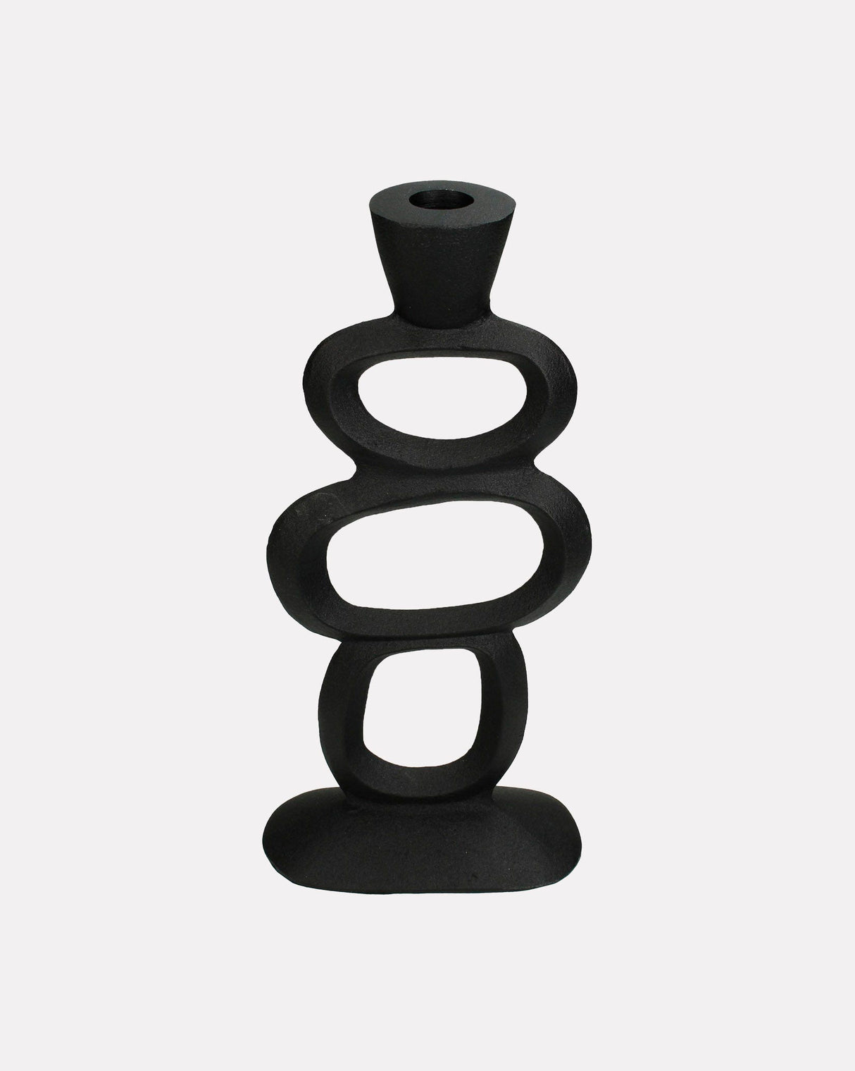 Matte-Black-Organic-Aluminium-Candle-Holder