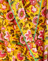 Yellow Bloom Cotton Dressing Gown